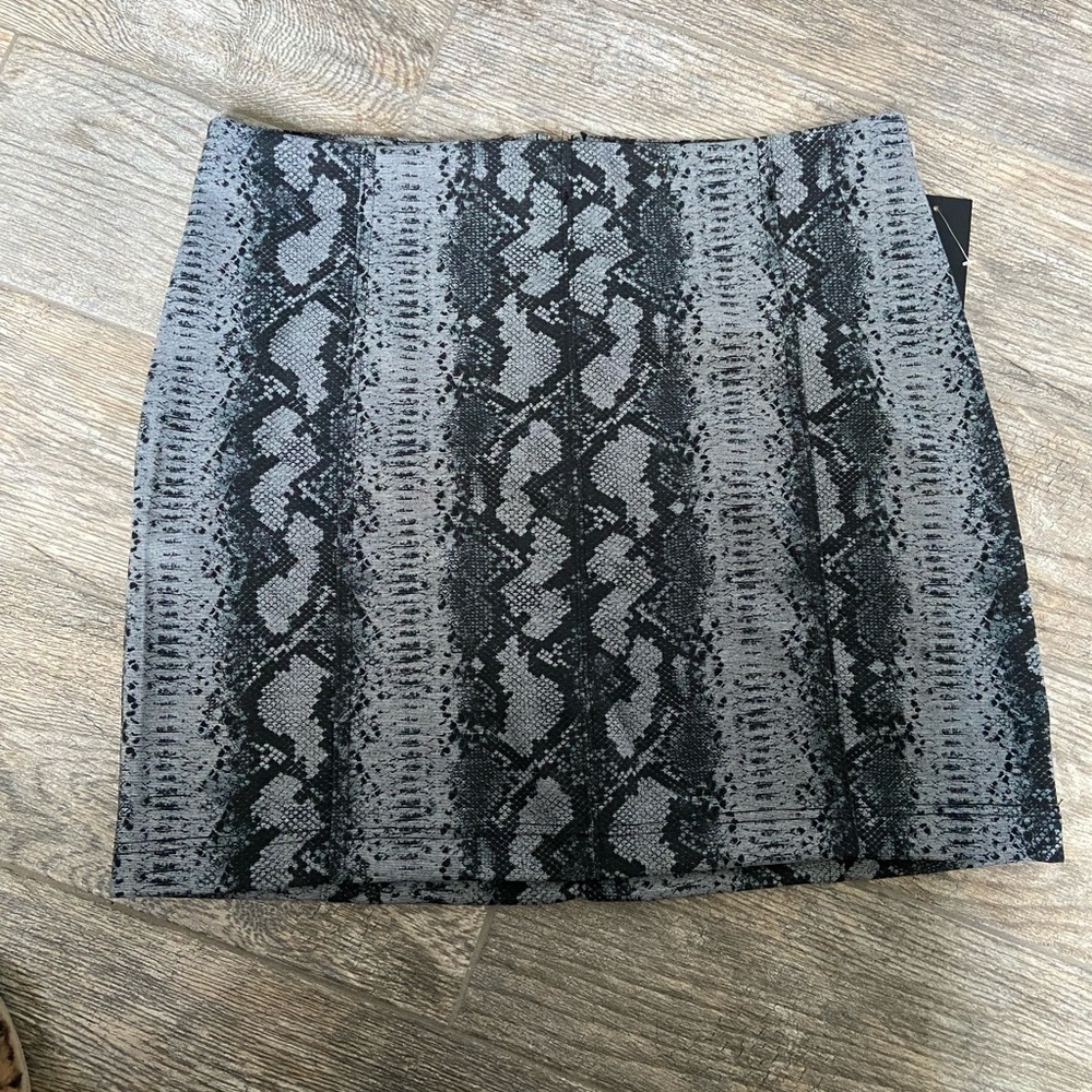 Material Girl python print mini skirt